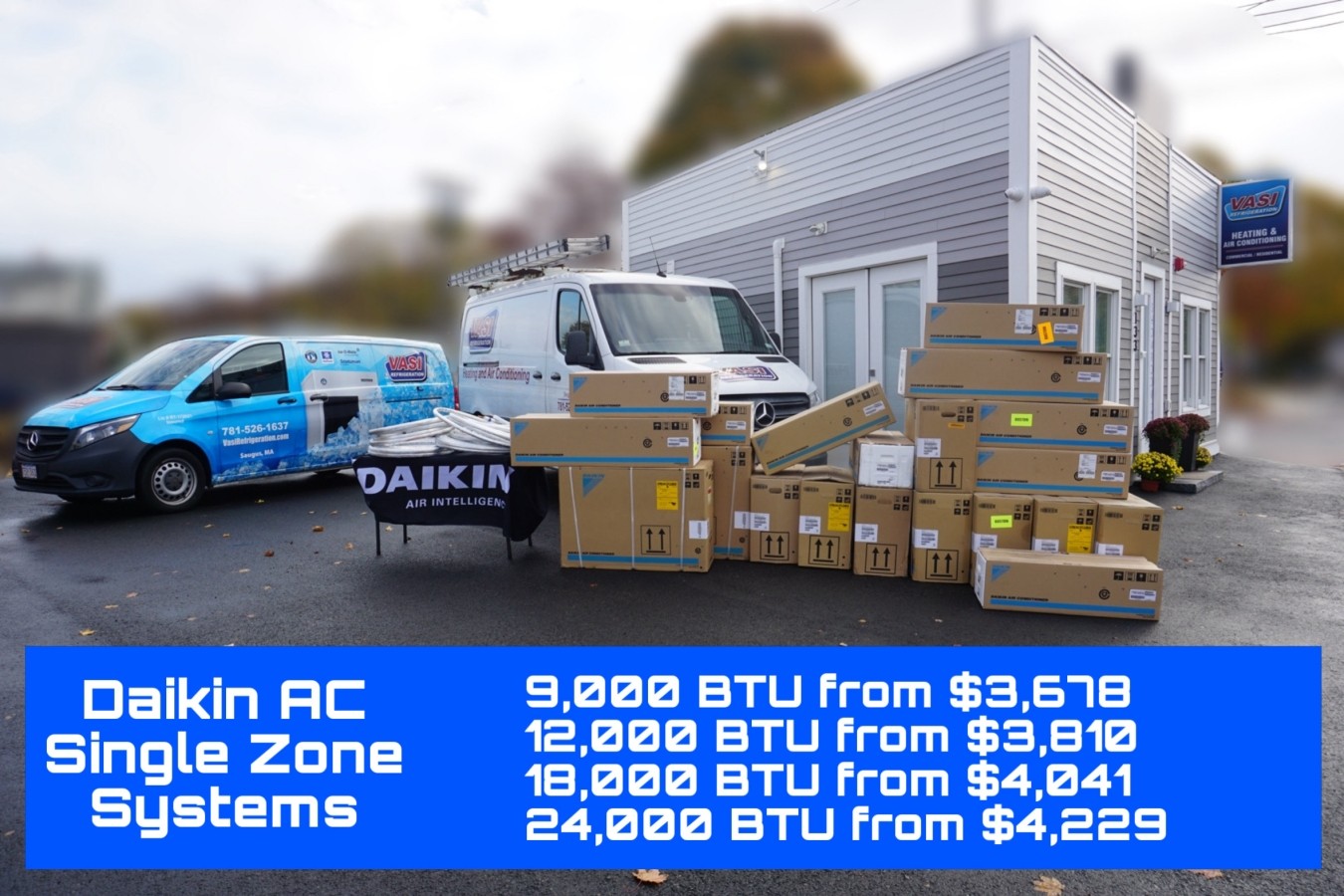 Boost Your Home Comfort with Daikin Now Available from Vasi Refrigeration - Saugus, MA